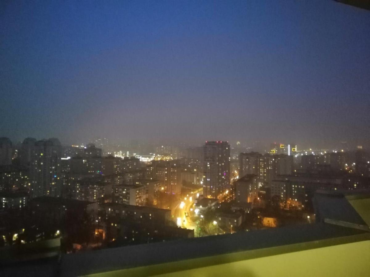 Видовая 25Й Этаж. Новый Дом. Шалимова, Isida. Шулявская, Гарматная, Индустриальный Мост. Космополитан. Большевик. Жд Вокзал. Kijów Zewnętrze zdjęcie